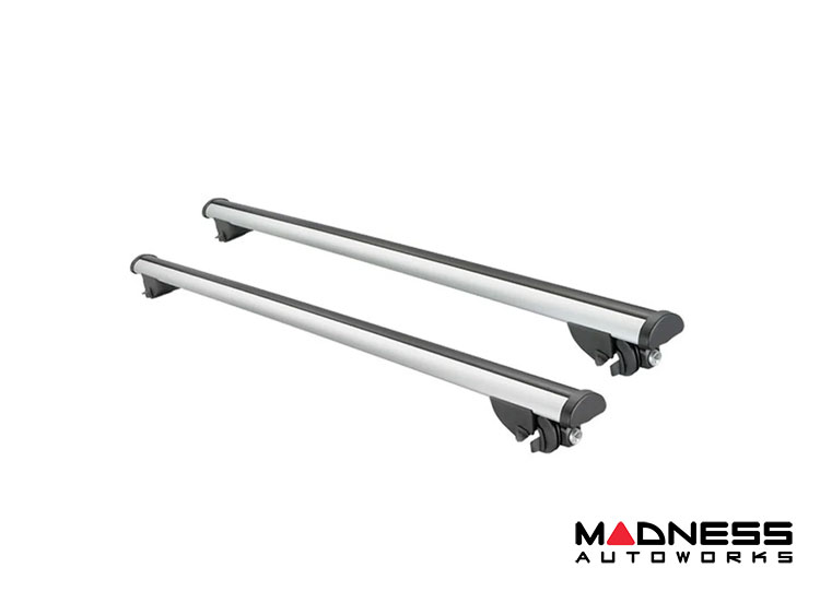 Alfa Romeo Stelvio Roof Rack Cross Bars - for models w/ factory roof rails - Silver - StarLock